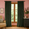 Lazzzy Moss Extra Long Curtains Luxury Rod Pocket 52×108 Inch 2 Panels