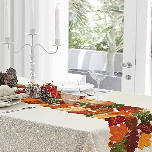 OWENIE Fall Table Runner, Thanksgiving Table Runner Extra Long 144