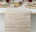 Chardin home Natural Jute Table Runner 13x72 Inch – Vintage Boho