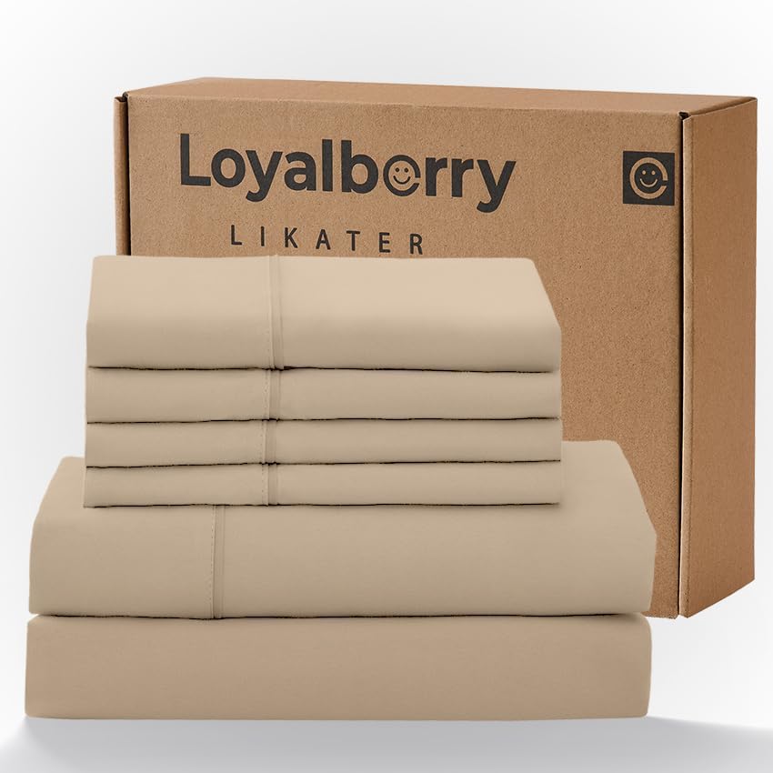 Loyalberry King Sheet Set- 6 Piece Breathable & Cooling Sheets