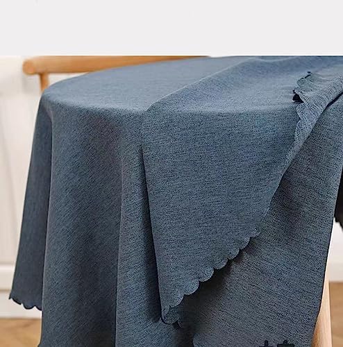 IsolaY Round Tablecloth Cotton Linen Plain Table Cloth Cover Diameter