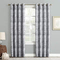 Sun Zero - 51948 Darren Distressed Woven Jacquard Blackout Grommet