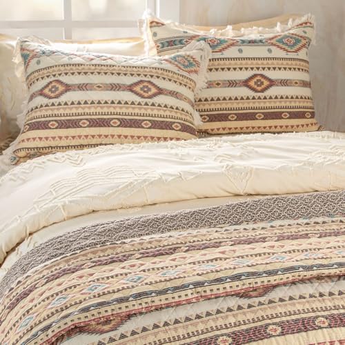 Rod's Indian Summer (Full/Queen Quilt Set) - Phoenix Southwest Ruffle