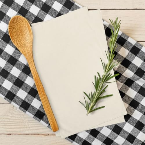 Cream Kitchen Towels Set of 3, Solid Color Absorbent Dish Cloths 18 x