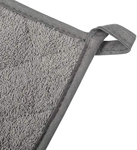 Pot Holders for Kitchen, 100% Cotton Terry Pot Holder Set of 5, Heat