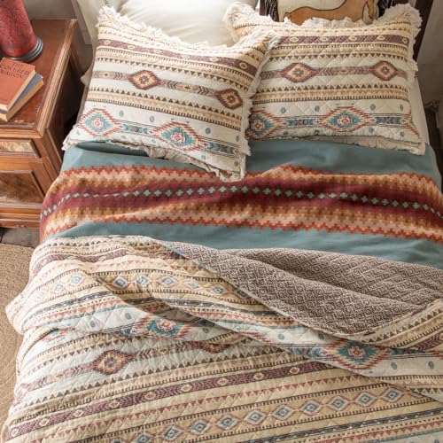 Rod's Indian Summer (Full/Queen Quilt Set) - Phoenix Southwest Ruffle