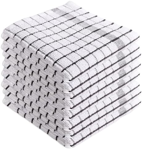 AMOUR INFINI Kitchen Dish Cloths Set of 8 - Ultra Soft, Highly