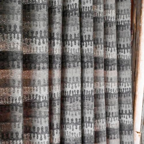 Neutral Farmhouse Curtains for Living Room 72 Inches Long, Rod Pocket