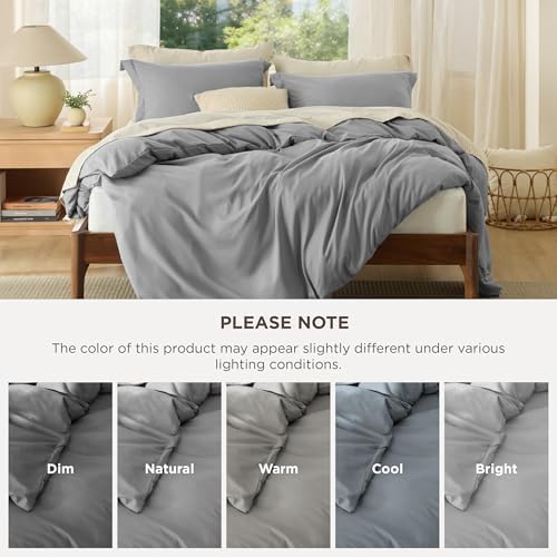 Bedsure Duvet Cover Full Size, Soft Double Brushed Bedding Set, 3Pcs