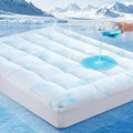 DOWNCOOL 100% Waterproof Queen Mattress Topper, Viscose Derived from