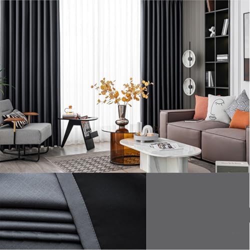 Beydodo 63 Inch Curtains 2 Panel Set Room Darkening, Blackout Curtains