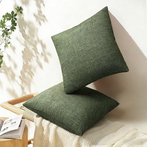 AELS Decorative Throw Pillow Covers 22x22, Set of 2, Soft Textured