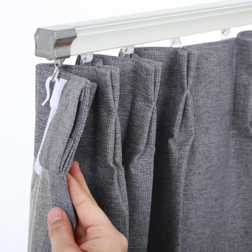 Pinch Pleated Blackout Window Curtains 84 Inches Long 2 Panels, Made
