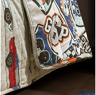 Lush Décor Lush Decor Beige Race Car Kids' 2-Piece Quilt, Reversible