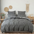 vctops Boho Wave Tufted Duvet Cover Set 3 Pieces Full Size Soft