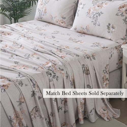 FADFAY 100% Brushed Cotton Queen Size Duvet Cover Set Vintage Luxury