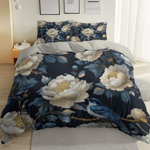 Duvet Cover King Size 104"x90" Brushed Microfiber Breathable Soft