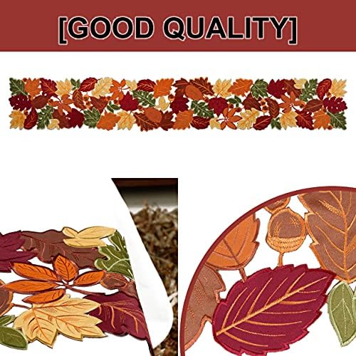 OWENIE Fall Table Runner, Thanksgiving Table Runner Extra Long 144