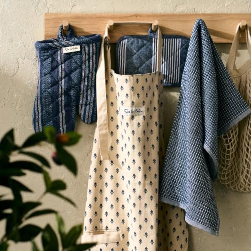 Sur La Table Essential Waffle-Weave Towels, Set of 2, Navy