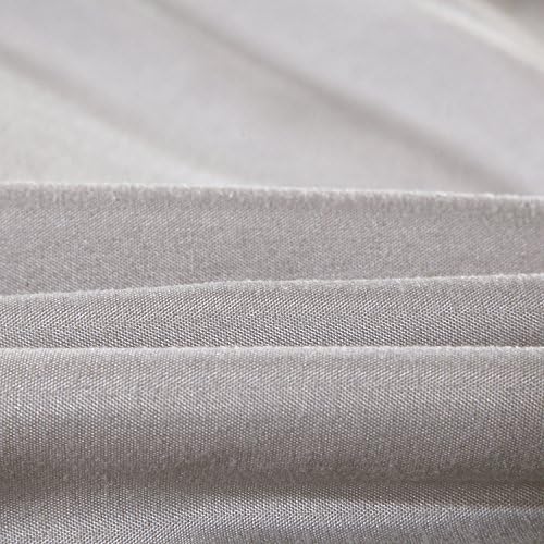3-Piece Solid Color Brushed Microfiber Duvet Cover Set with
