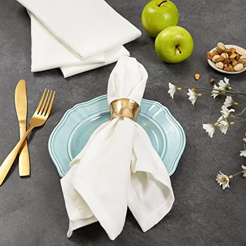 DII Variegated Tabletop Collection, Napkin Set, 20x20, Off-White