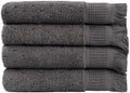 SOFE H&L | NADIAS Decorative Turkish Hand Towels, Set of 4 | Gray