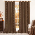 BGment Brown Curtains 96 Inches Long for Living Room, 52 x 96 Inch