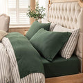 PURE ERA Jersey Knit Sheet Set Solid Forest Green King