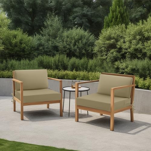 idee-Home Outdoor Cushions for Patio Furniture, Outdoor Seat Cushion
