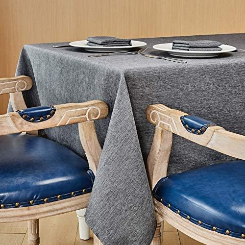 Mebakuk Rectangle Table Cloth Linen Farmhouse Tablecloth Waterproof