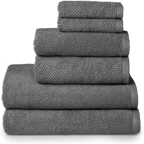 Simpli-Magic 79451 Popcorn Textured Bath Towels Set, 2 Bath Towels, 2