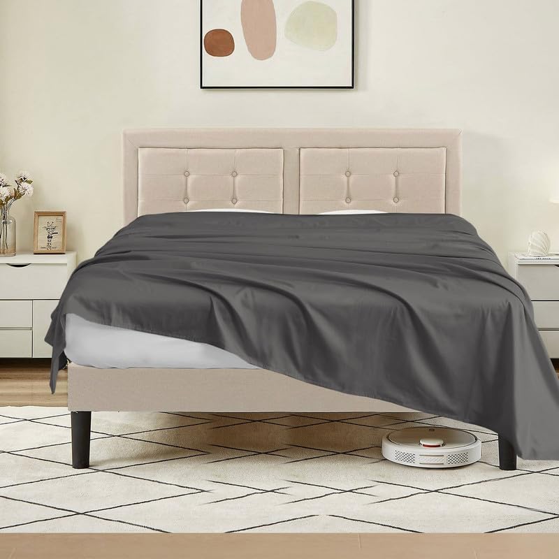 (Pack of 1) Flat Sheet Only, Full (81x96) Size - Soft 100% Cotton