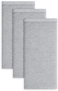 Homaxy 380 GSM Yarn Dyed Kitchen Towels 18"x28", 3 Pack, Dark Grey