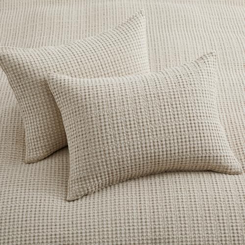 Levtex Home Mills Waffle King Bedspread Set (122x106in) with 2 Pillow