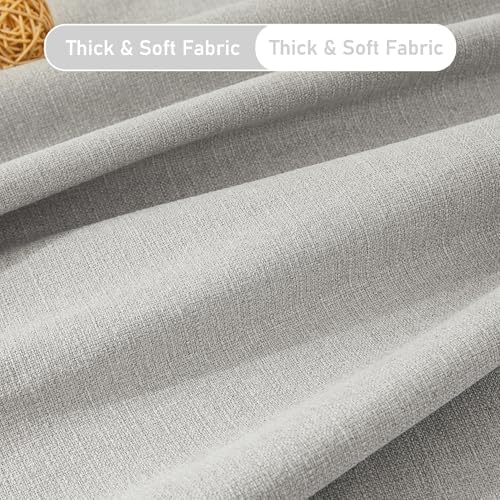 Randall Linen Textued 100% Blackout Curtain for Living