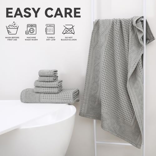 Cotton Towel Set – 6 Piece Bathroom Towel Set