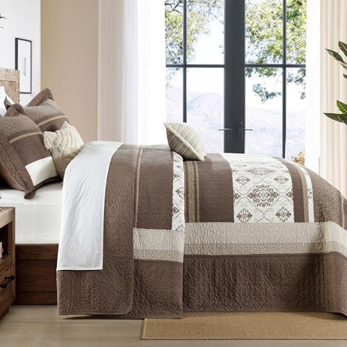 SahSahCasa 128"x120" 100% Cotton Oversized California King XL
