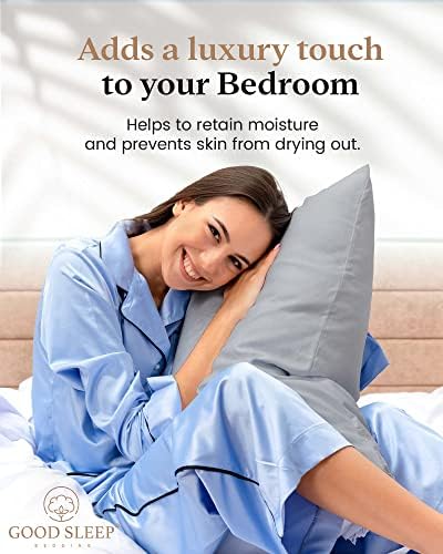 Standard Pillow Cases Set of 4, 800 TC, 100% Egyptian Cotton - Light