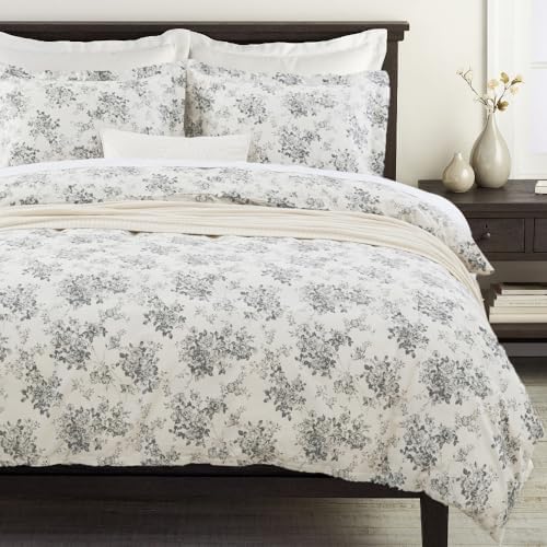 DAUAOTO Duvet Cover Queen Size Set - 90"x90" Cover + 2 Shams, 100%
