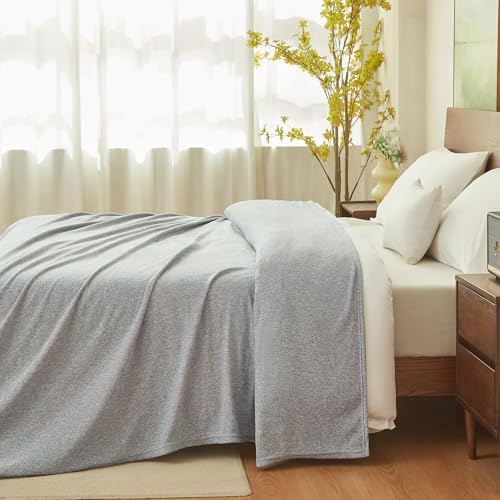 COOVA Lightweight Knit King Blanket for Bed, Decorative Blanket, Soft