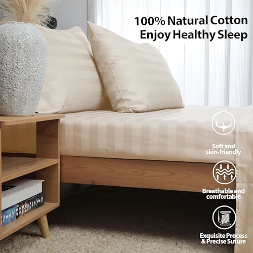 100% Egyptian Cotton California King Fitted Sheet, 600 Thread Count