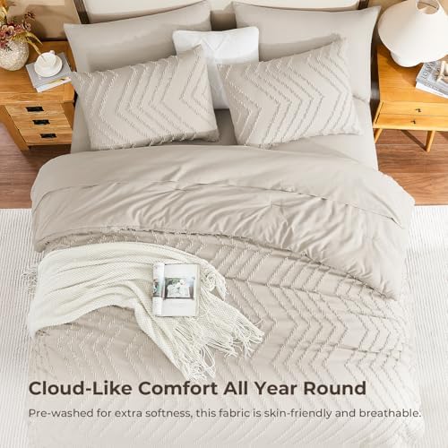 Litanika California King Comforter with Sheets, 7 Pieces Boho Bed Set