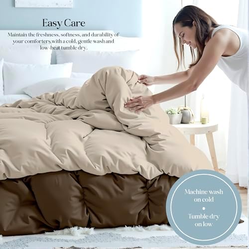 Microfiber Twin XL Comforter, Duvet Insert, 68 x 92 Inches