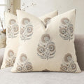 Vintage Floral Print Fall Pillow Covers 20x20 Set of 2 Patterned