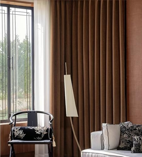 Bedroom Blackout Curtains 84 Inch Length 2 Panels Set, Darkening Room