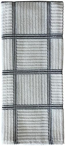 Set of 4, 100% Ring-Spun Cotton Kitchen Towels (16 x 26 inch) | Soft