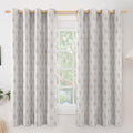 BGment Light Grey Linen Curtains 63 Inches Long for Bedroom - 2 Panels