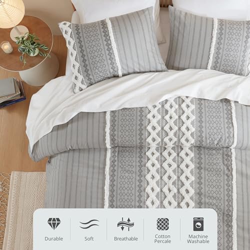 INK+IVY Imani 100% Cotton Duvet Mid Century Modern Design, All Season