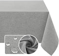 H.VERSAILTEX Linen Textured Tablecloth 60 x 60 Waterproof Decorative