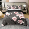 Erosebridal Flowers Leaves 100% Cotton Comforter Cover Queen Boho